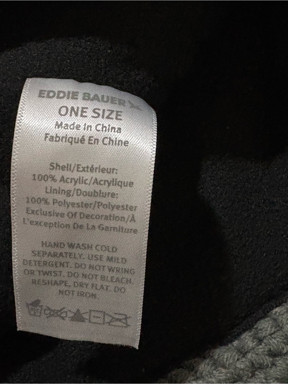 Eddie Bauer 100 % wool Black Crewneck Sweater - Picture 2 of 6